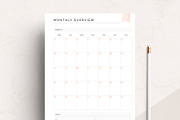 PRINTABLE Monthly Overview, a Stationery Template by Studio Sirona (Thumbnail 3 of 4)