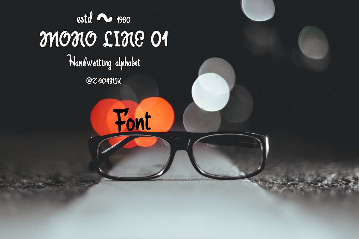 Mono line 01 font