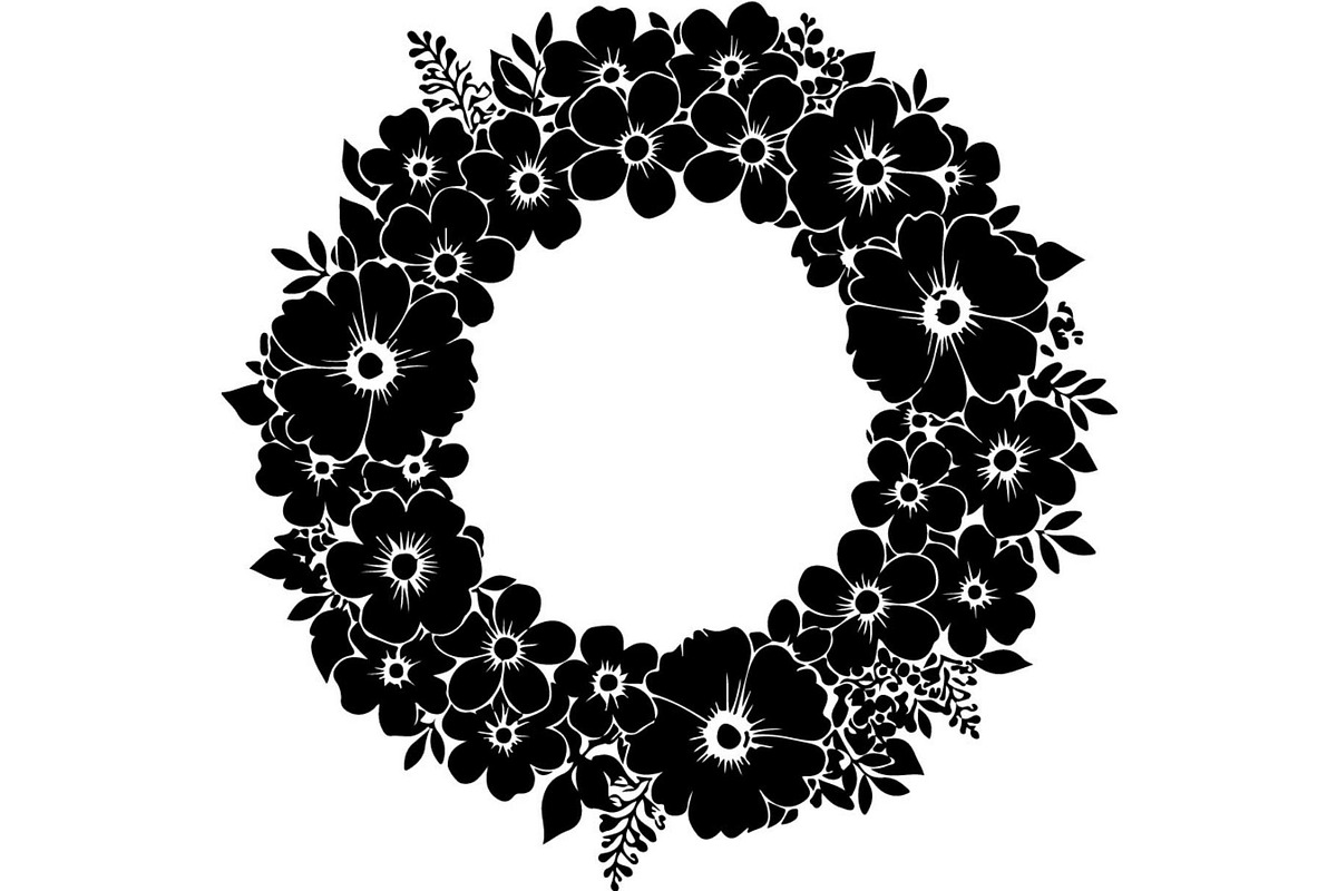Botanical Laurel Wreath Silhouette, an Object Graphic by Creativeshirt (Photo 4 of 17)