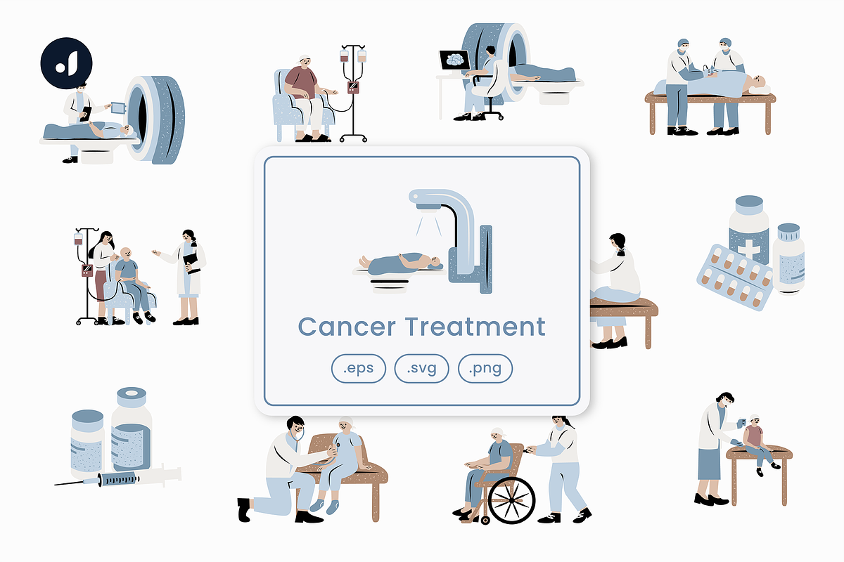 Cancer Treatment Illustration, an Object Graphic by Jump Studio (Photo 1 of 4)