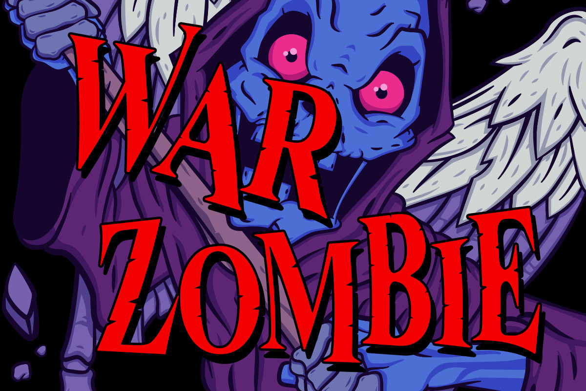 Zomelya Halloween Horror Display, a Font by IHDSTD (Photo 7 of 9)