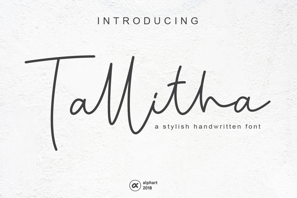 Tallitha a stylish handwritten font