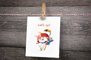 Bunny-Rabbit Hockey., an Animal Illustration by sheincar (Thumbnail 5 of 5)