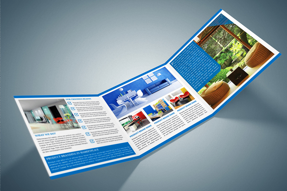 Square Trifold Corporate Brochure, a Brochure Template by Design_Fx (Photo 3 of 6)