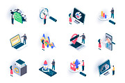 Unique Isometric Icons Pack, an Outline Icon by alexdndz (Thumbnail 17 of 21)