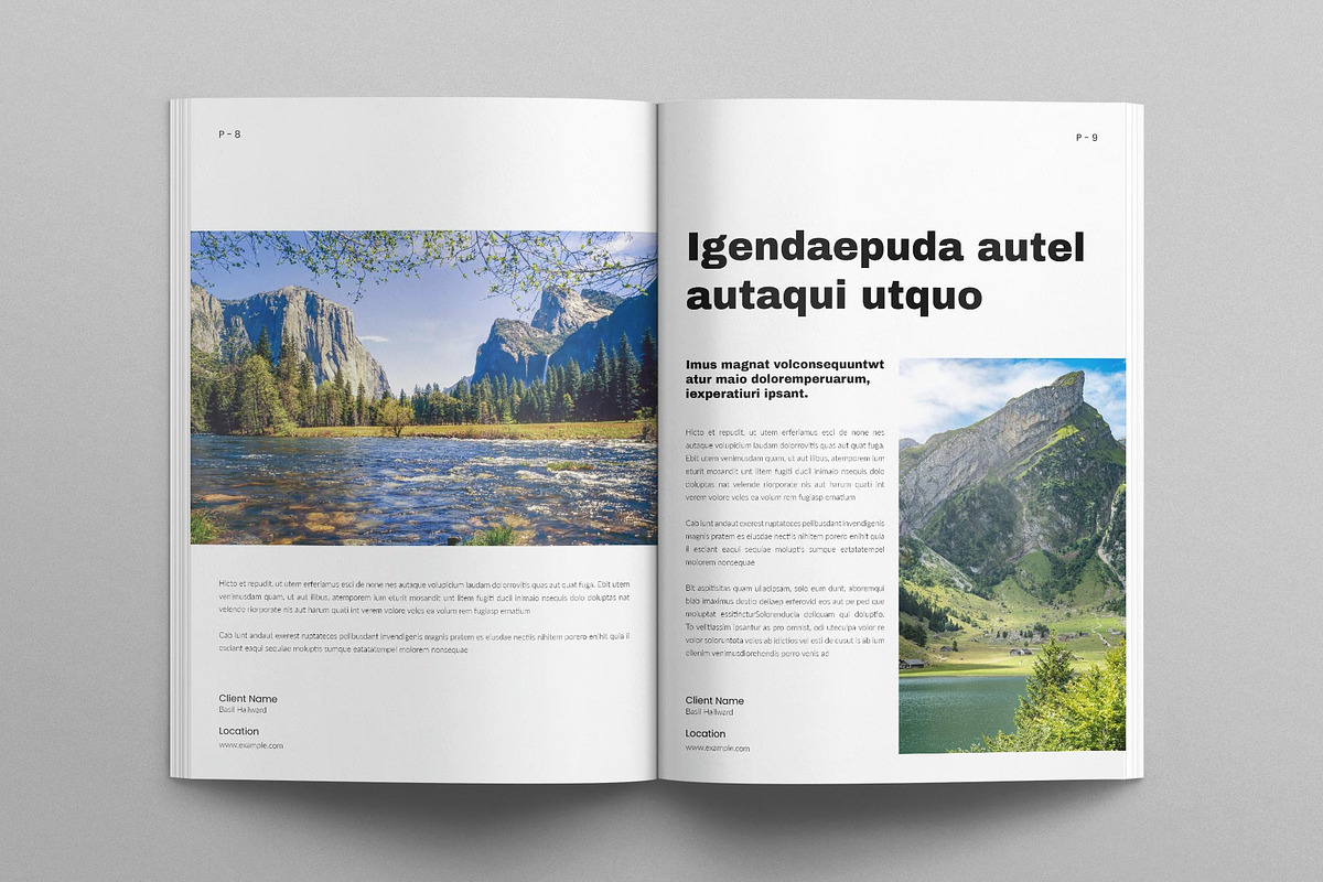 Nature Magazine Template, a Magazine Template by E-Type (Photo 4 of 7)