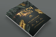 Beach Vibes Party Flyer, a Flyer Template by Corrella Design (Thumbnail 2 of 3)