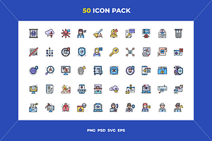 Protection and security icons, an Outline Icon by Wencory