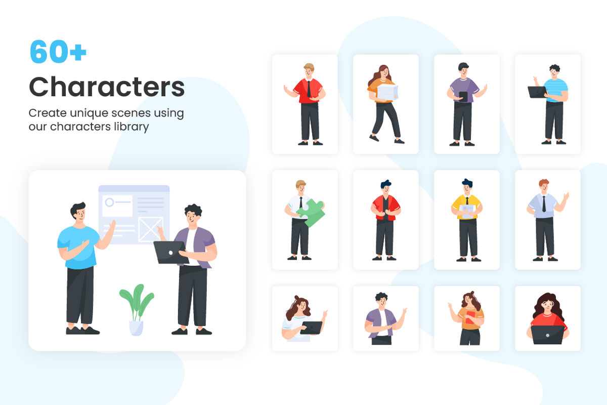 Flat Employment Illustration Set, a Person Illustration by Brickclay (Photo 5 of 8)