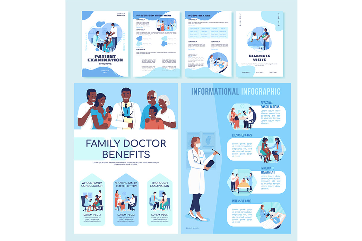 Hospital treatment flat template, a Poster Template by IMG visuals characters (Photo 1 of 4)