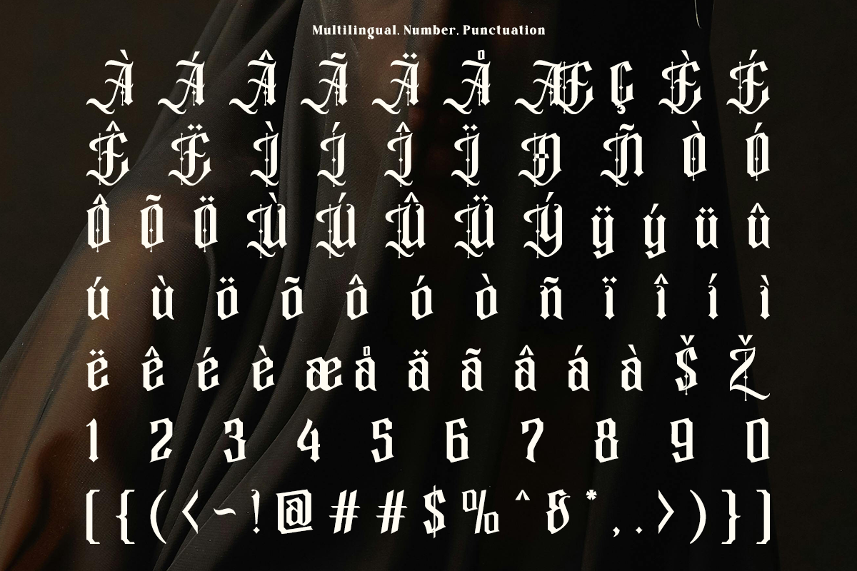 Randuel - Blackletter Swash Font, a Blackletter Font by Say Studio (Photo 13 of 13)