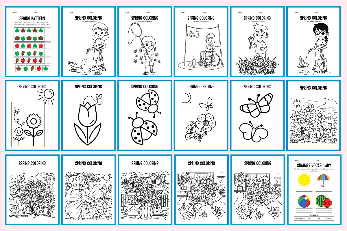 Spring & Summer Workbook For Canva, a Stationery Template by Shumaya (Photo 3 of 7)
