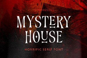 Mystery House - Horrific Serif, a Serif Font by Bale Type