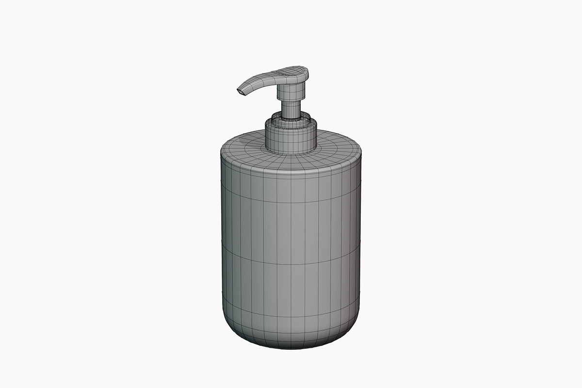 Soap Pump Bottle 3D Model, an Object 3D Model by Akebareee (Photo 3 of 3)