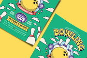 Bowling Tournament Flyer Template, a Flyer Template by Tiptop Graphic (Thumbnail 3 of 5)
