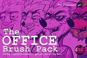The Procreate Office Pen Brush Pack, a Brush Add-On by Ink Gang Boss (Thumbnail 1 of 9)