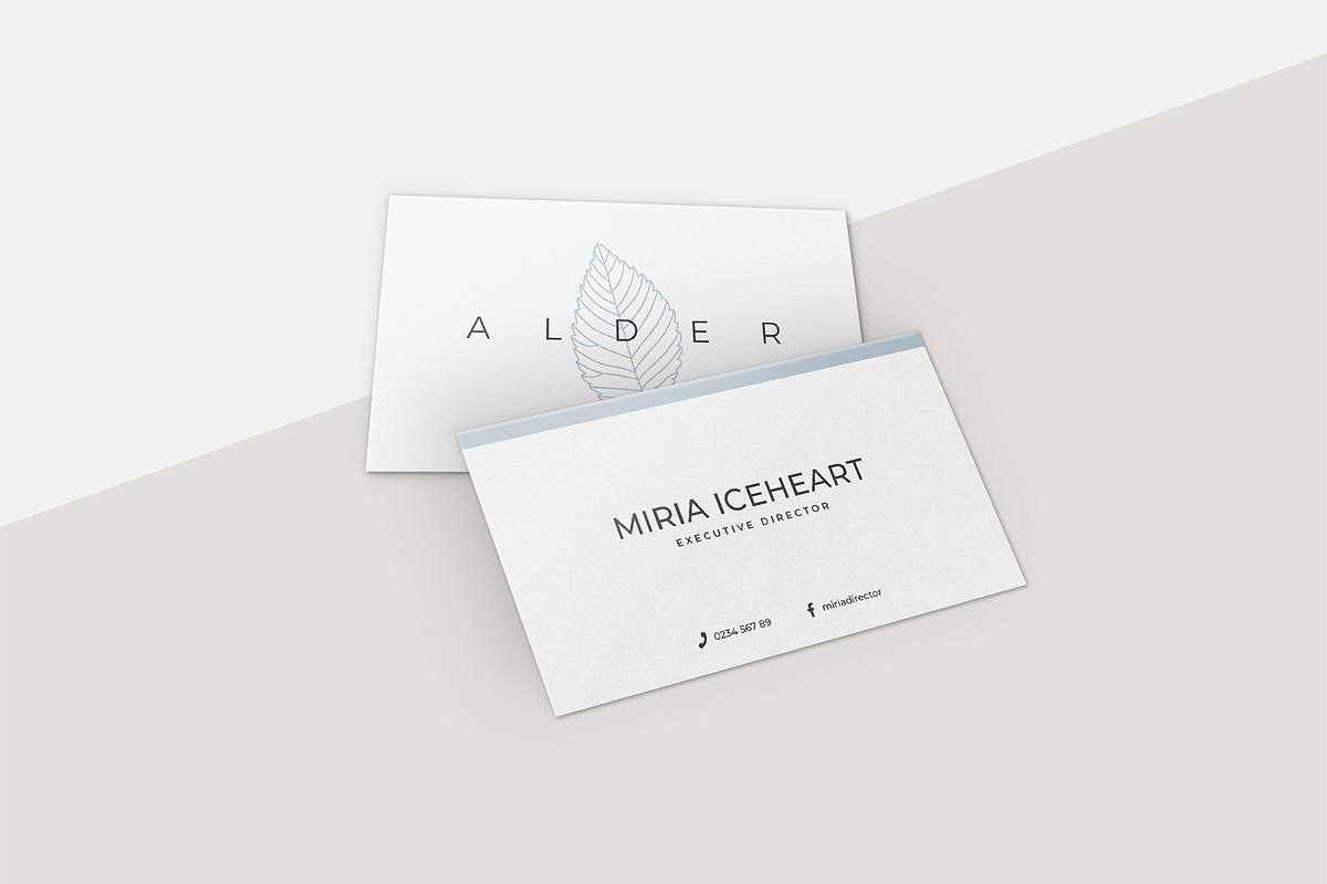 Alder Business Card Templates, a Business Card Template by Studio Sumac (Photo 5 of 5)