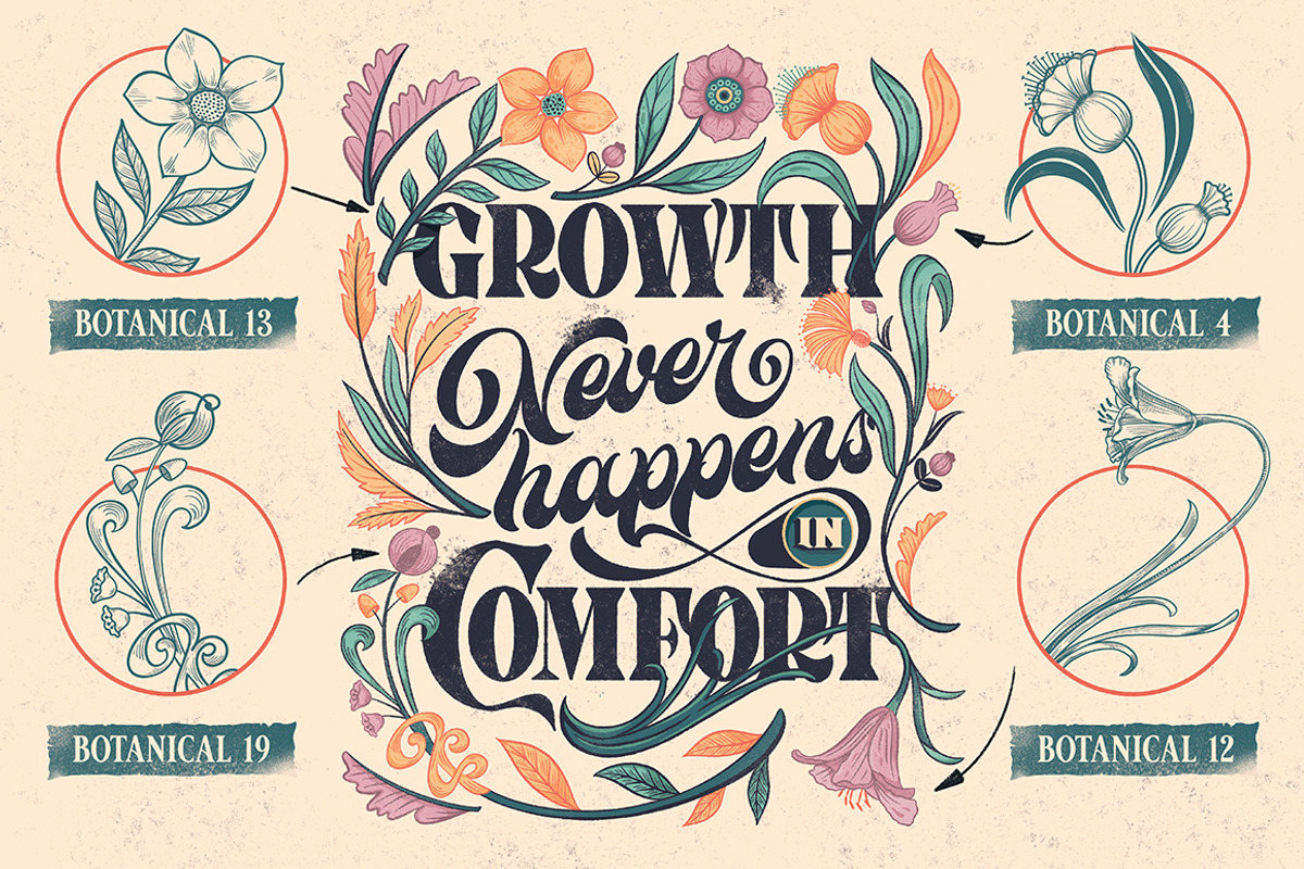Procreate Design Brush Stamp Kit 2, a Brush Add-On by Debi Sementelli (Photo 3 of 28)