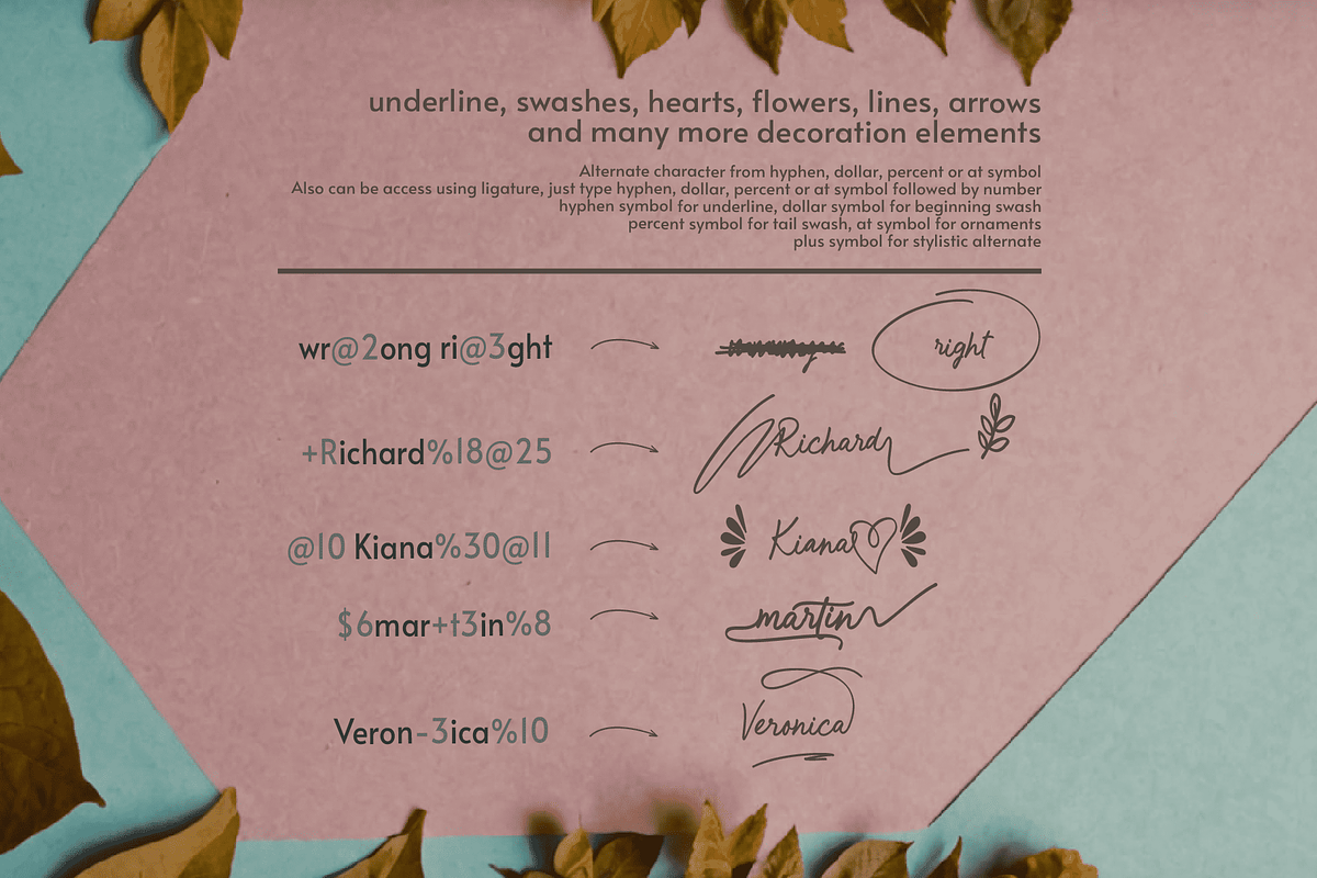 Melodious Bloom Font, a Handwritten Font by Letterhanna Studio (Photo 6 of 16)