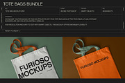 Tote Bag Mockup Bundle – 6 PSD, a Packaging Mockup by FURIOSO mockups (Thumbnail 13 of 15)