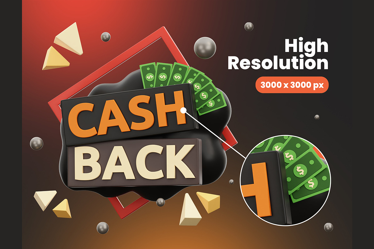 Black Friday 3D Icons, an Object 3D Model by Rakata Studio (Photo 3 of 7)