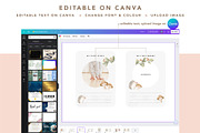 birth announcement editable template, a Card Template by hanacrochetdesign (Thumbnail 4 of 8)