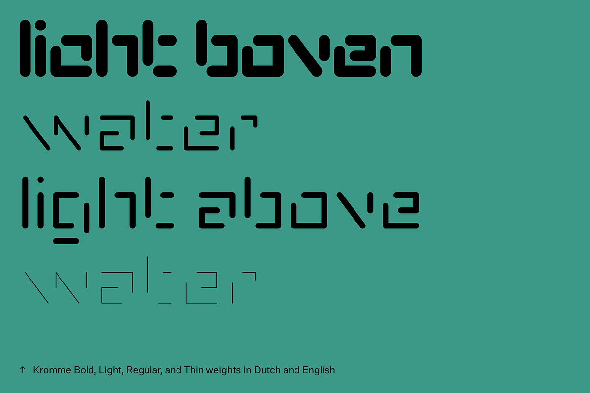 Kromme, a Sans Serif Font by Nameless Type Foundry (Photo 8 of 10)