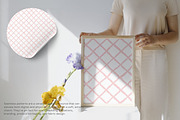 soft pink lattice seamless pattern, a Pattern Graphic by Pink Studio Art (Thumbnail 4 of 5)
