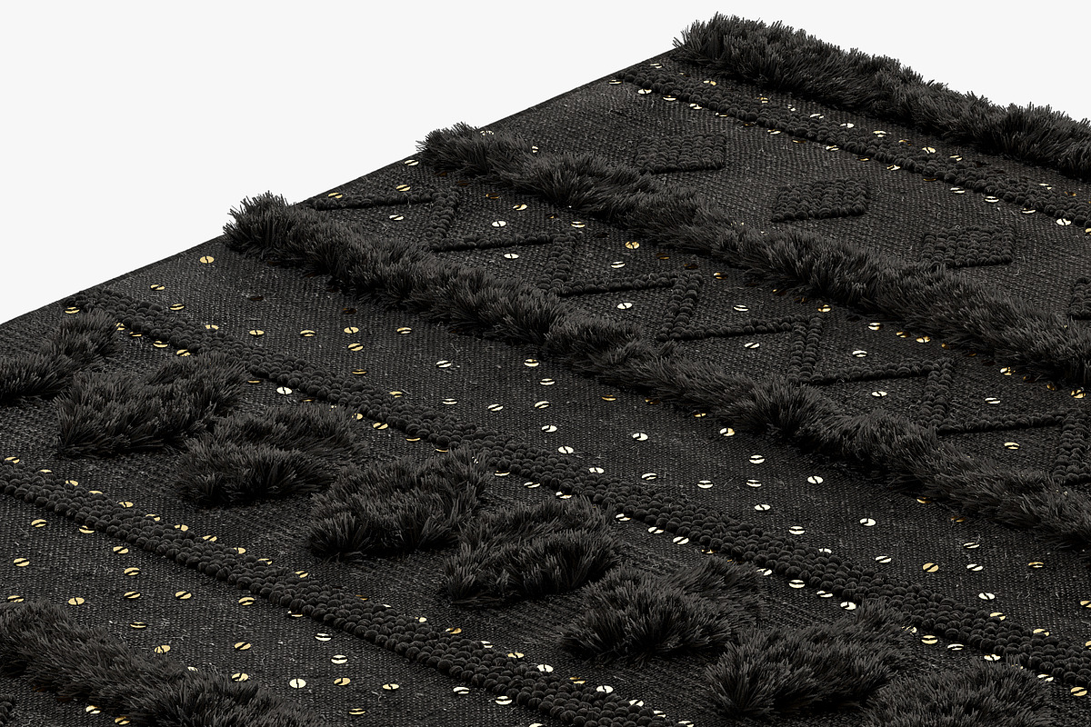 nuLOOM Black Wool Raised Geometric S, a Furniture 3D Model by 3dmitruk (Photo 5 of 17)