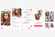 Date, Relations, Tinder App UI Kit, an App Template by nagaredesignstudio (Thumbnail 2 of 2)