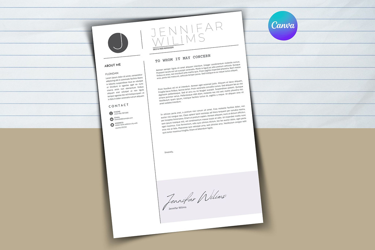 Creative Resume Template, a Templates & Theme by iloveTemplate (Photo 4 of 4)