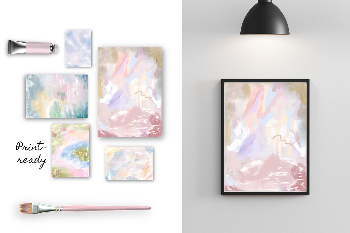 Lustre Mist: Watercolor Oil Textures, a Background Graphic by The Journey Atelier (Photo 8 of 18)