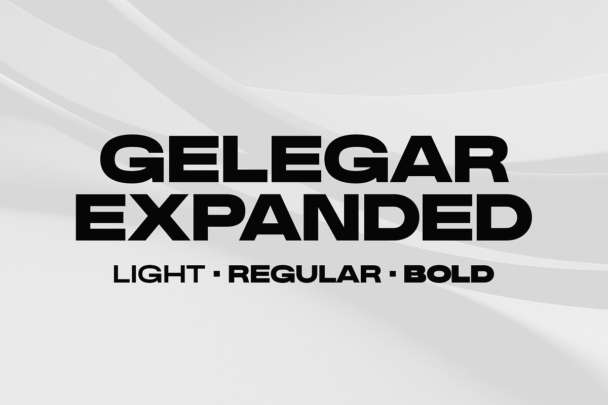 Gelegar Expanded, a Sans Serif Font by Locomotype (Photo 1 of 9)