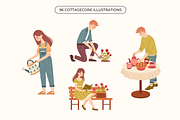 Cottagecore Garden Vector Clipart, a Decorative Illustration by semenova.sense (Thumbnail 4 of 14)