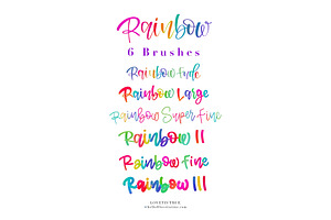 Rainbow Procreate Brushes Bundle