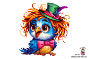 Quirky Parrot PNG Clipart Bundle, a Graphic by Clipart Bloom (Thumbnail 8 of 15)