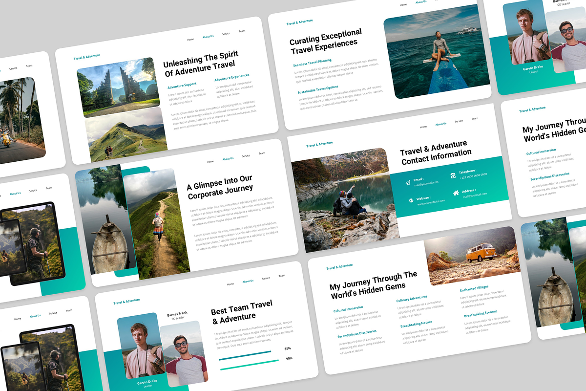 Travel & Adventure Google Slides, a Presentation Template by Annora Studio (Photo 3 of 5)