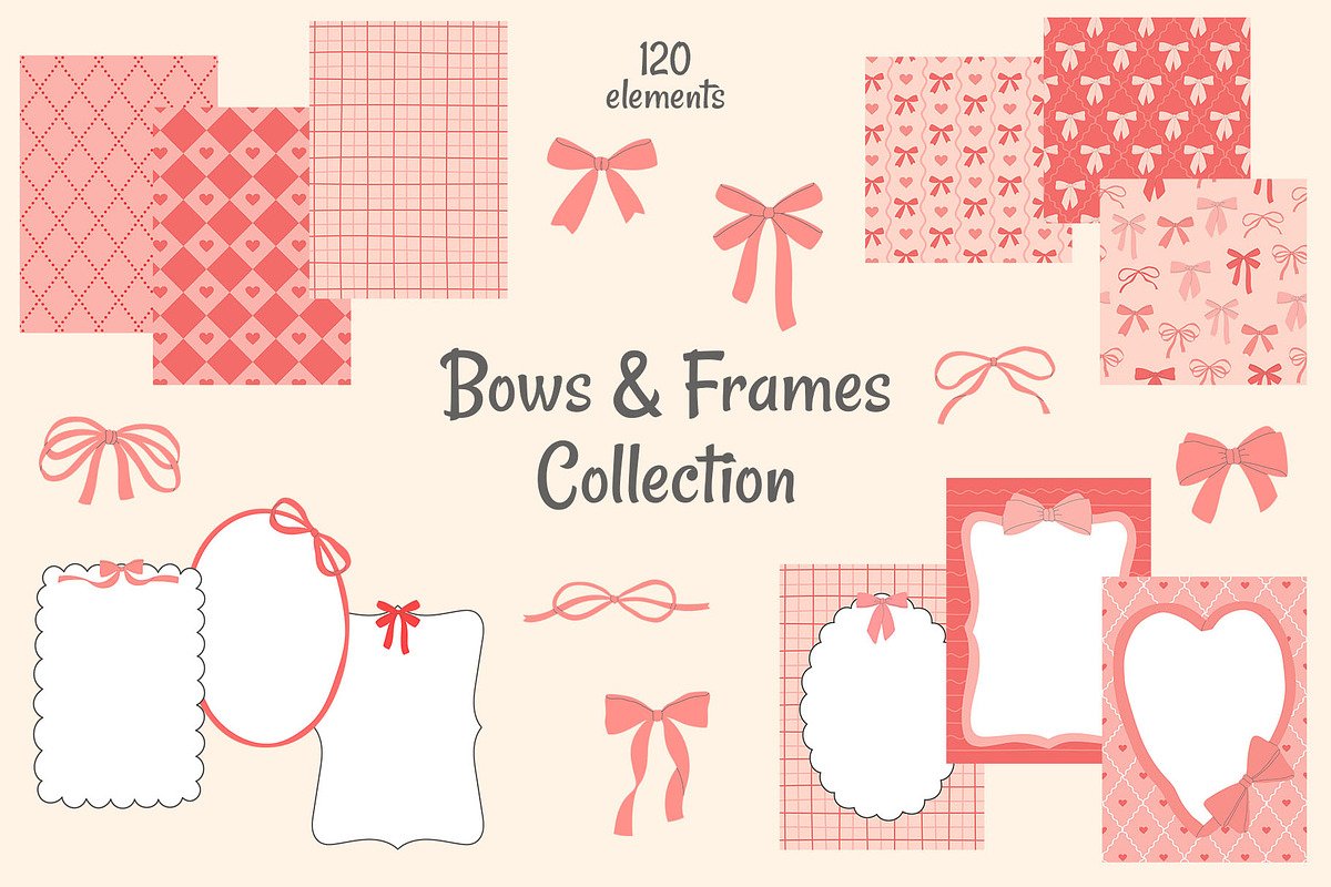 Bows and Frames Collection, a Decorative Illustration by yarynabo (Photo 1 of 15)