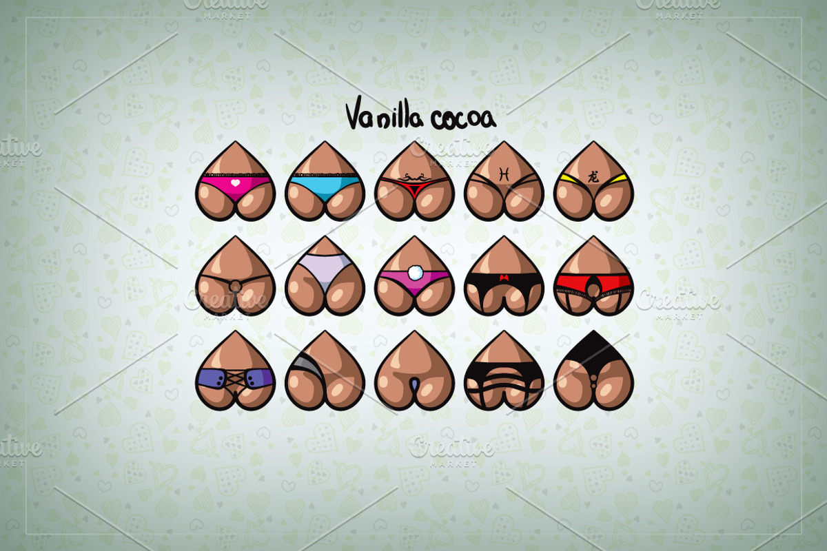 60 bootys for Valentine's day., an Emoji Icon by Firsik (Photo 4 of 6)