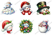 Peeking Christmas Snowman Png, an Illustration by designcity5 (Thumbnail 3 of 5)