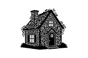 Cute House Silhouette Bundle, an Illustration by Designs_River (Thumbnail 17 of 31)