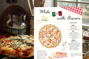 Rustic Italian Pizza Recipe Set, a Food Illustration by Sunshine Art (Thumbnail 8 of 10)