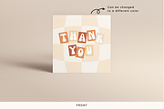 Retro Thank you Card Template, a Business Card Template by Hellohastore (Thumbnail 6 of 9)