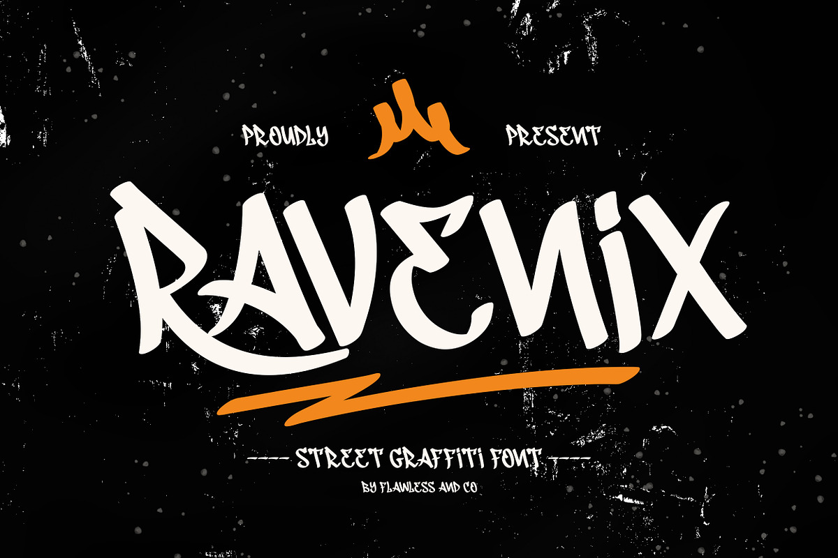 Ravenix - Urban Graffiti Font, a Script Font by Flawless And Co (Photo 1 of 10)