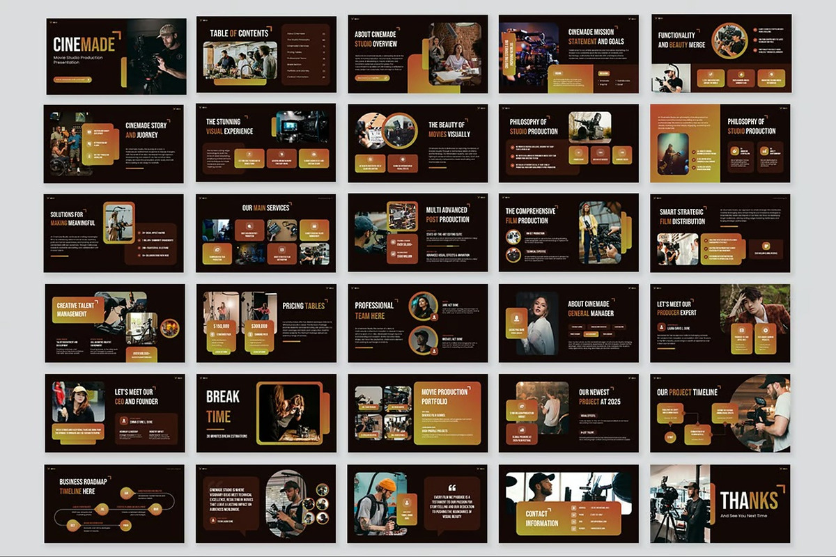 Movie Studio Production Keynote, a Presentation Template by Fit-tee (Photo 7 of 10)