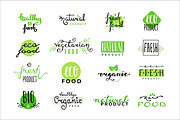 Fresh eco logo set, a Branding & Logo Template by Magda (Thumbnail 1 of 2)