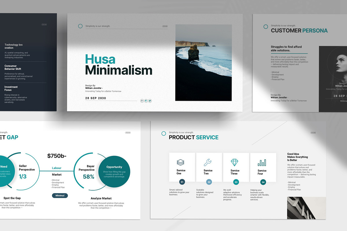 Minimal Presentation Template, a Presentation Template by Work_Stock (Photo 3 of 8)