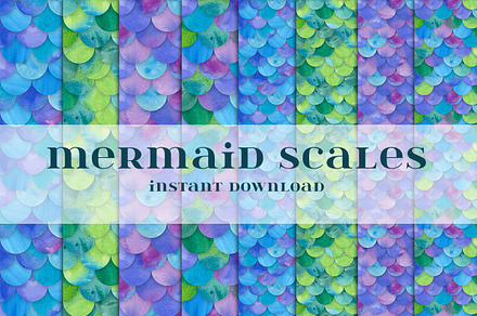 Mermaid Scales Seamless Pattern