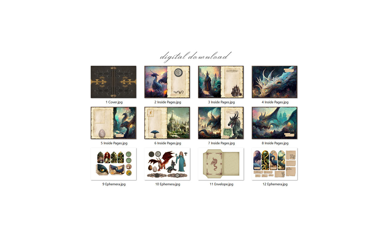 Fantasy Scrapbook Kit, an Illustration by Secret Helper (Photo 8 of 8)