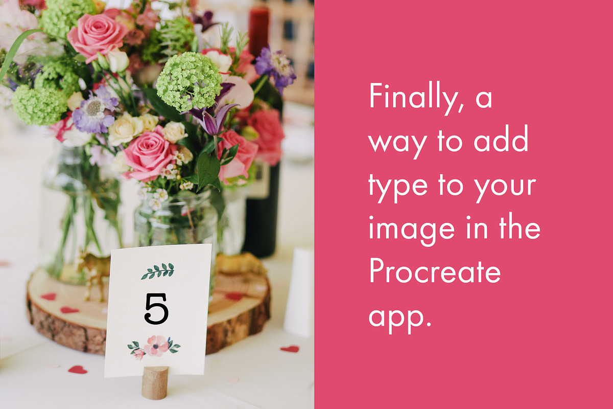 Procreate Typewriter Font numbers, a Brush Add-On by Nancy Ingersoll (Photo 1 of 5)